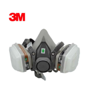 3M6200防毒面罩6001過濾盒5N11過濾棉501濾棉蓋
