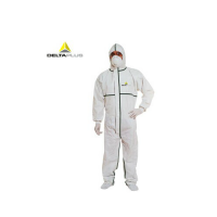 代爾塔406012防護(hù)服 防塵防化靜電連體服 實(shí)驗(yàn)室防禽流感防護(hù)服