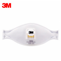 3M 9322防霧霾PM2.5呼吸閥防毒防護(hù)防粉塵顆粒物口罩